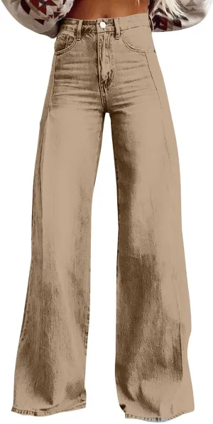 Baggy Jeans Women Long Wide Leg Dressy Casual Baggy Jeans Y2K Trendy Summer Women's Lounge Pants Pockets