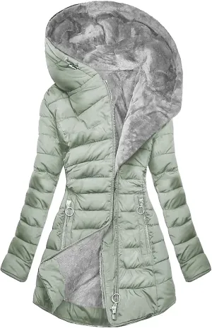 Ceboyel Winter Coats For Women With Hood Fleece Lined Thicken Puffer Coat Sherpa Warm Jackets Trendy 2023 Outfits Clothes