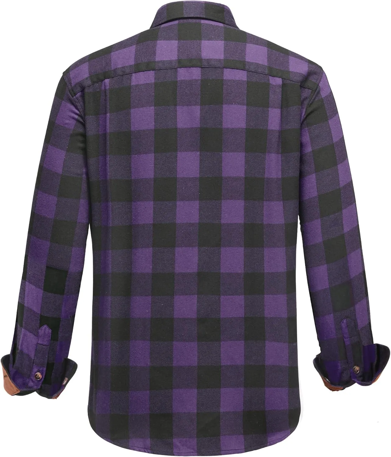 DEMEANOR Mens Flannel Shirts Long Sleeve Plaid Button Down Shirt Cotton Flannel Shirt for Men Shirts Casual Work Shirts