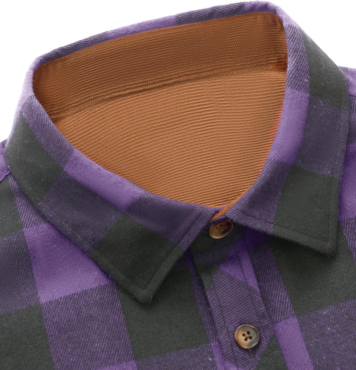 DEMEANOR Mens Flannel Shirts Long Sleeve Plaid Button Down Shirt Cotton Flannel Shirt for Men Shirts Casual Work Shirts