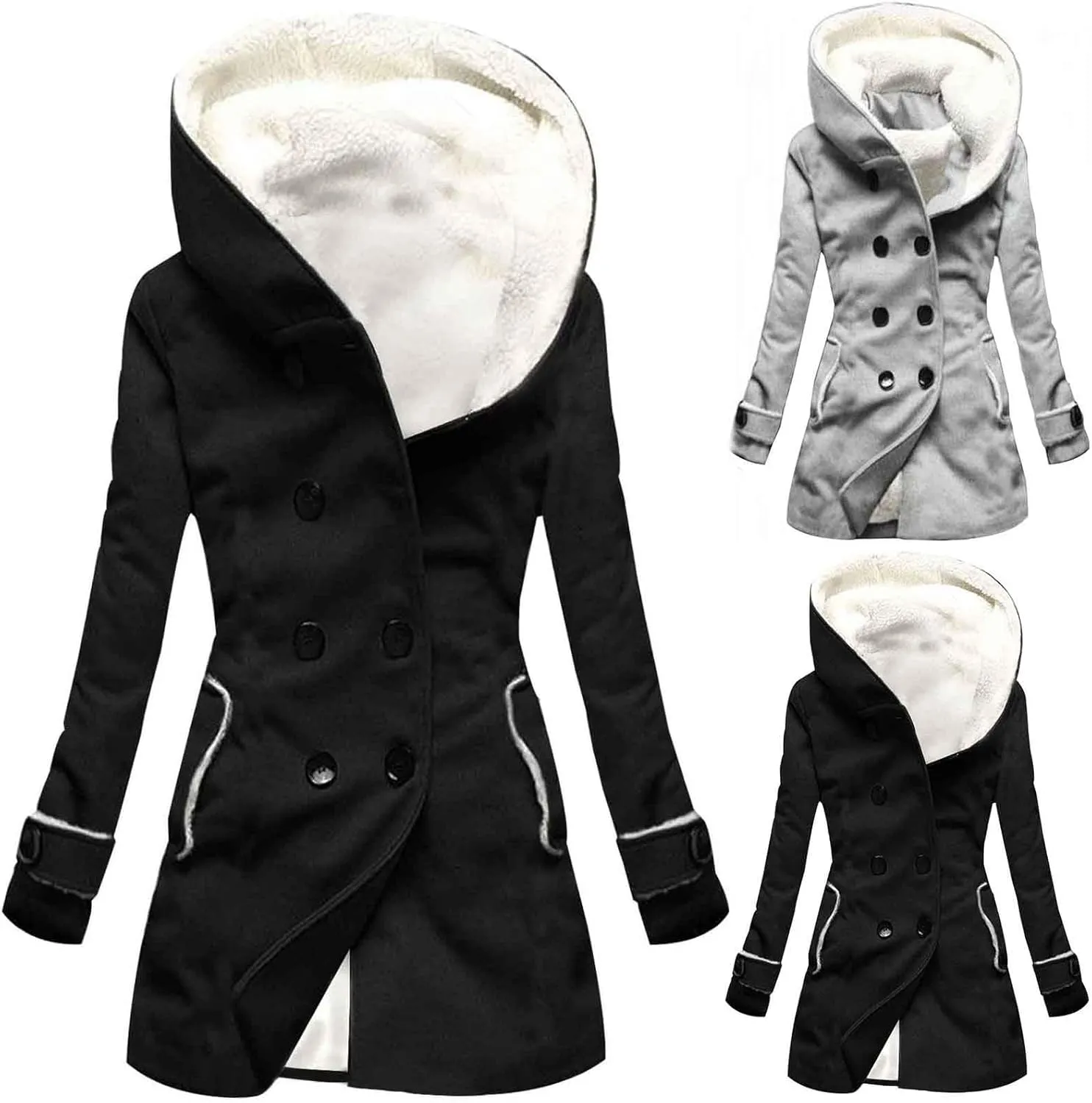 Long Winter Coats for Women Waterproof Fleece Lined Warm Long Puffer Jacket Thicken Parka Outwear With Fur Hood
