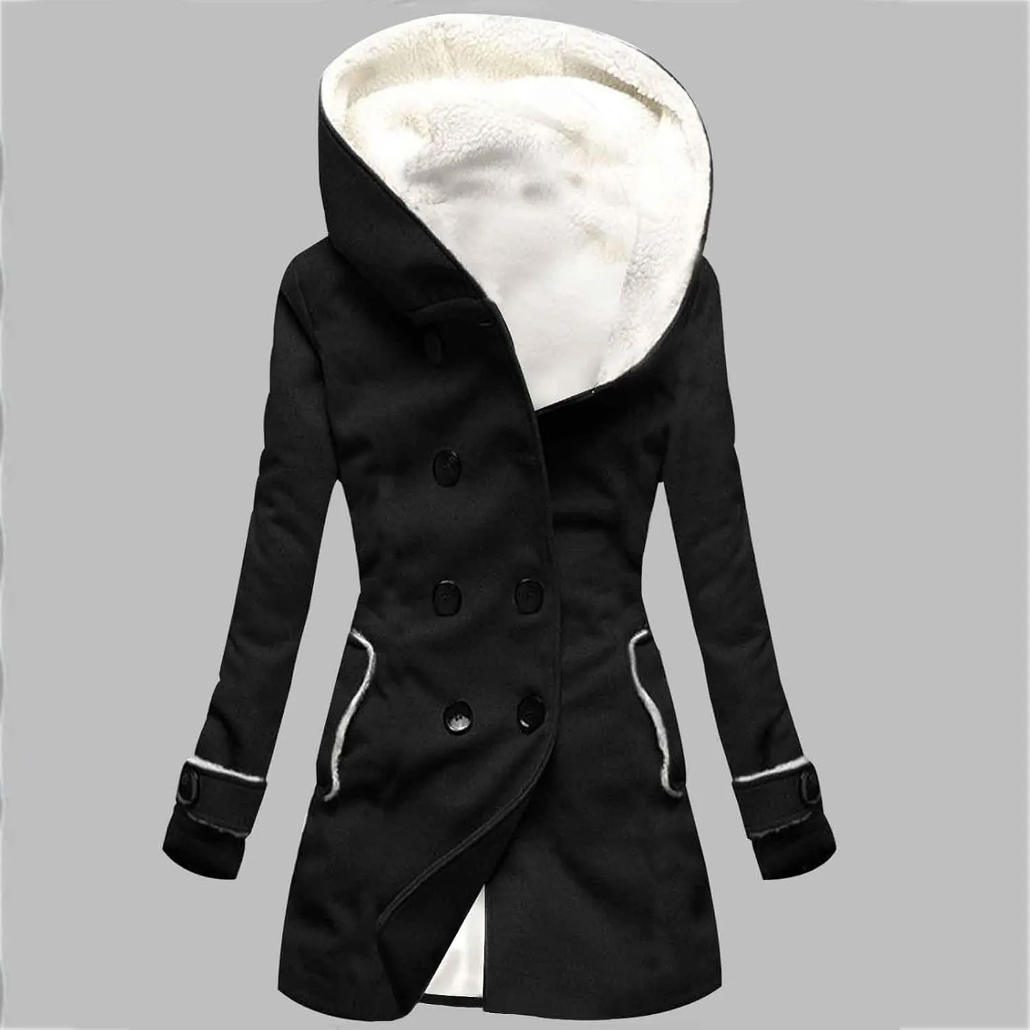 Long Winter Coats for Women Waterproof Fleece Lined Warm Long Puffer Jacket Thicken Parka Outwear With Fur Hood