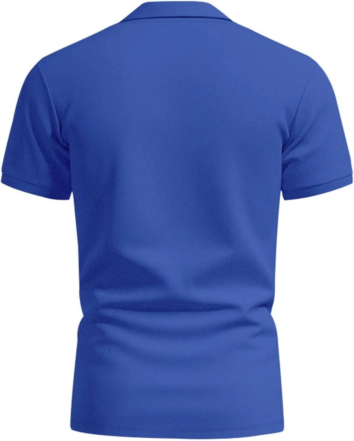 Men Polo Shirts Short Sleeve Casual for Golf, 3 Buttons Quick Dry Pique Jersey, Performance Work Polos with Collar
