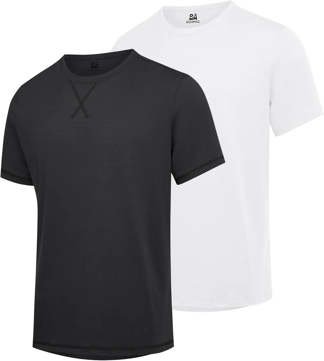 Mens T Shirts Casual Crewneck Short Sleeve Cotton Tee Shirts Hipster Hip Hop Longline T-Shirt