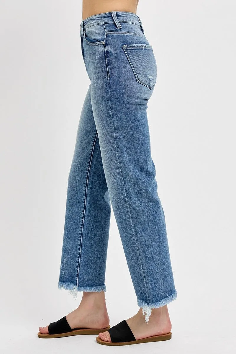 SALT TREE Risen Jeans - High Rise Straight Jeans - RDP5116