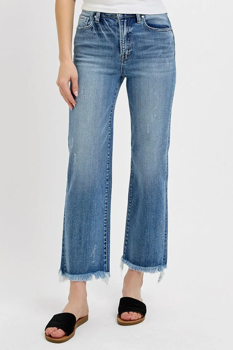 SALT TREE Risen Jeans - High Rise Straight Jeans - RDP5116