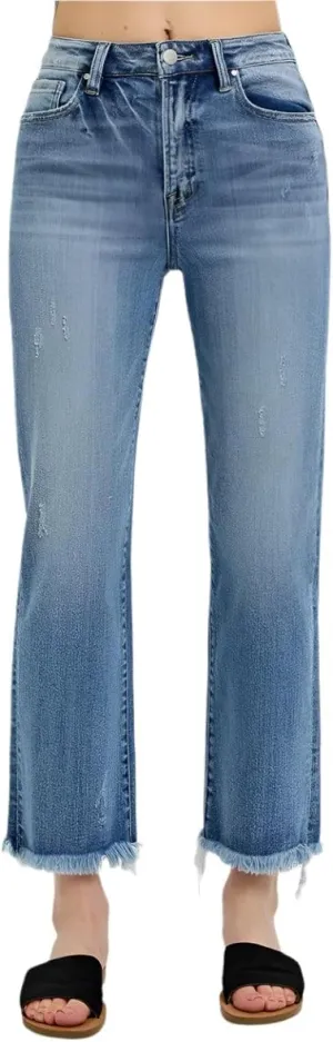 SALT TREE Risen Jeans - High Rise Straight Jeans - RDP5116