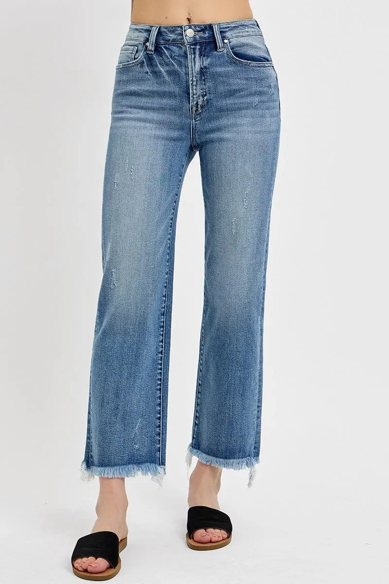 SALT TREE Risen Jeans - High Rise Straight Jeans - RDP5116